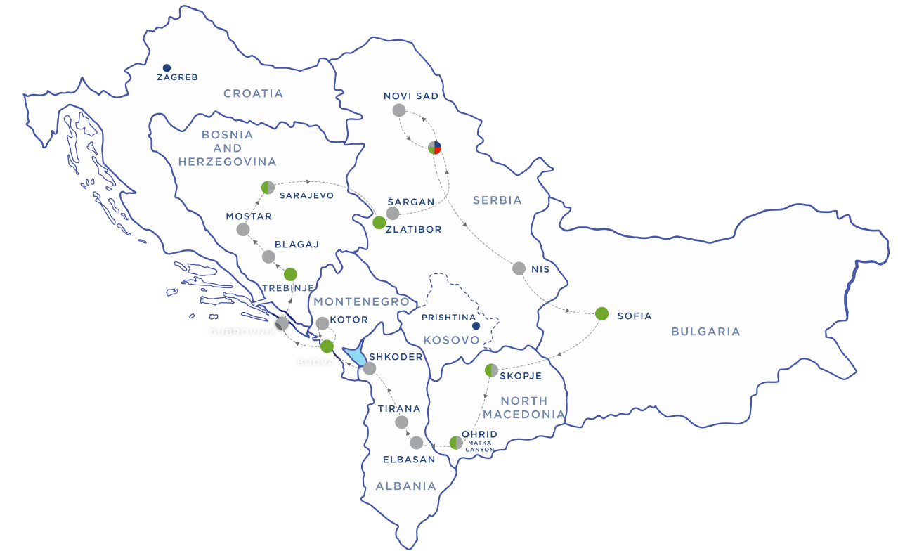 Vizesiz Balkan Turu Karadağ, Sırbistan ve Bosna Rotası (1)